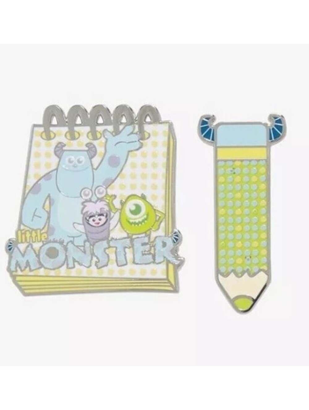 Disney Pixar Pencil & Notepad Blind Box Enamel Pin Set